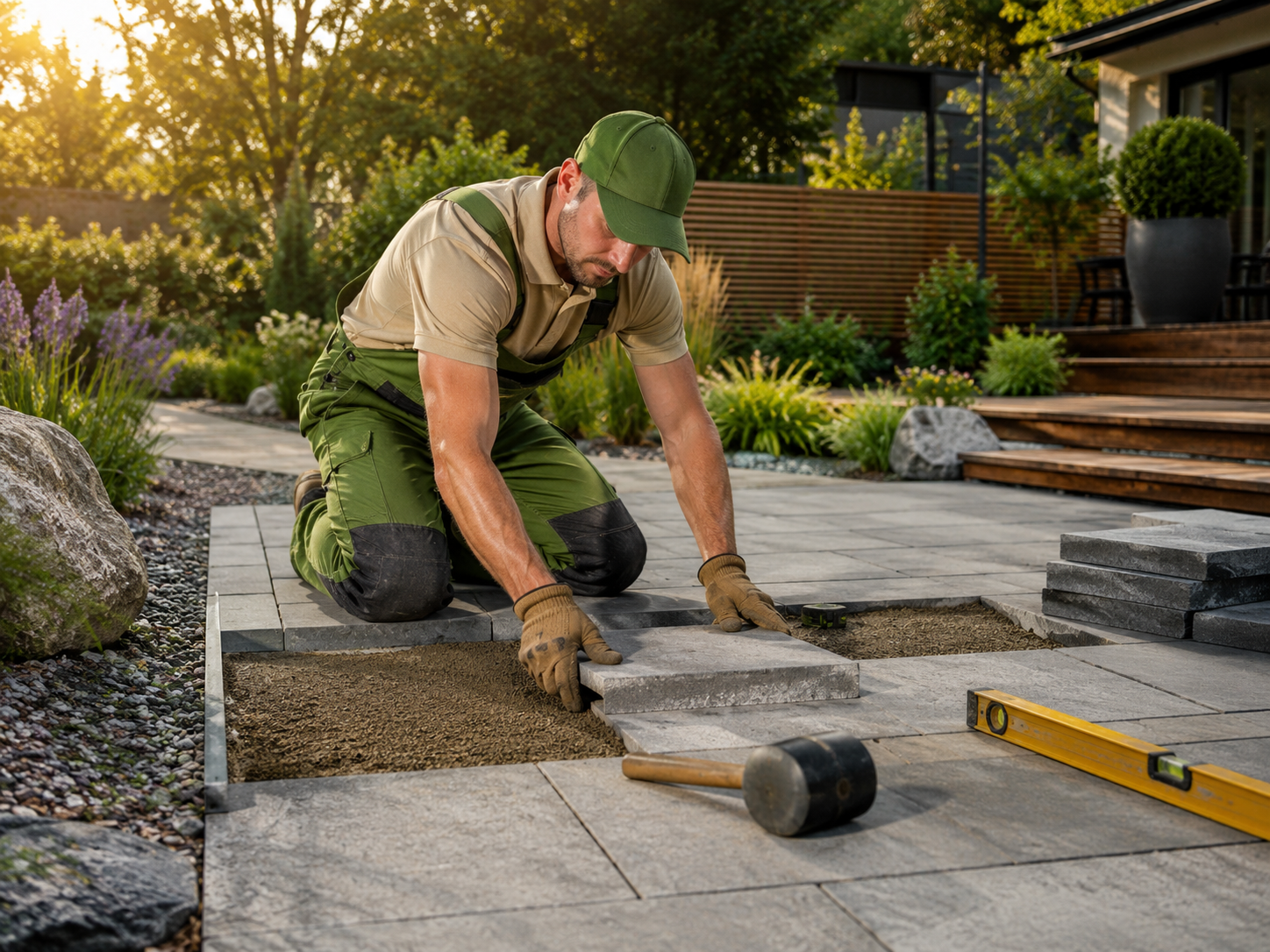 Paving decking and patios by Guyler Landscapes